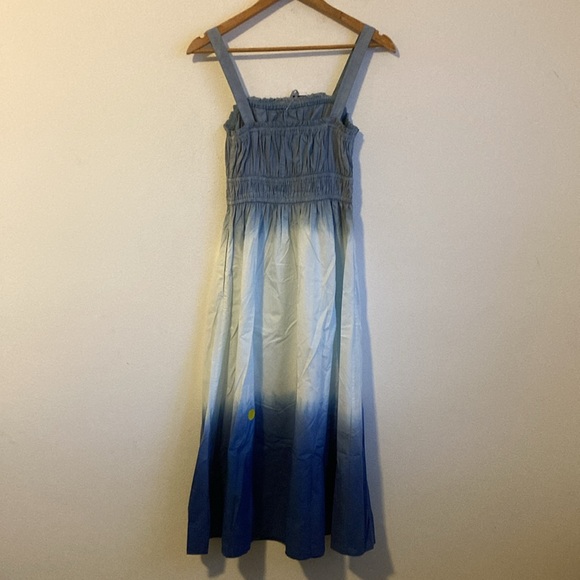 J Crew Ombré Midi Dress XS‎ Blue - Picture 4 of 5